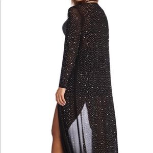 Black Rhinestone Cardigan
